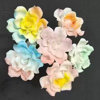 Fleurs artificielles en céramique dégradées en forme de rose, bouquet de fleurs éternelles faites à la main, décorations créatives pour la maison