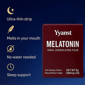 Ingredientes herbales OEM/ODM de rápida absorción que ayudan a mantenerse dormido por más tiempo, tiras orales de melatonina para adultos, muestra gratuita. - Product Image 6