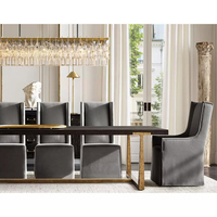 Lámpara Colgante de Araña LED de Cristal K9 con Marco Rectangular de Latón, Diseño Americano Moderno, para Villa, Salón, Baile de Graduación, Proyecto Comercial