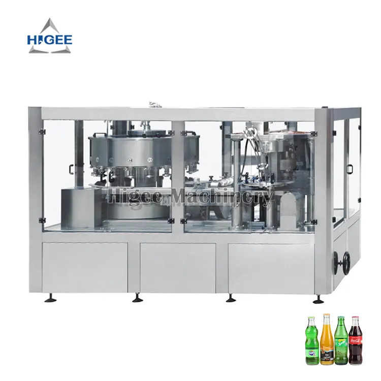 Glazen Fles co2 koolzuurhoudende dranken vulmachine/machine om soda frisdranken/bottelen machine automatische