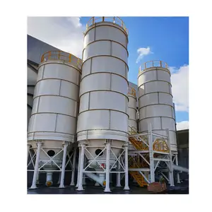 Yüksek kalite ucuz 100 Ton çimento silosu beton karıştırma istasyonu fabrika fiyat listesi cıvata çelik çimento depolama siloları