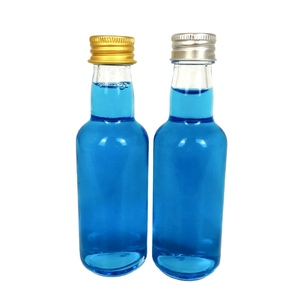 Mini botella de vino de cristal vacía, botella de licor de vidrio <span class=keywords><strong>con</strong></span> tapa de tornillo, de alta calidad, de 50ml, para <span class=keywords><strong>Vodka</strong></span>, Gin, ron, Alcohol y whisky - Product Image 6