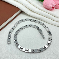 Collier cubain bicolore or et argent, personnalisé, tendance, pour homme, style hip-hop, audacieux, chaîne en bambou exagérée