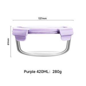 <span class=keywords><strong>2025</strong></span> mới cao thủy tinh borosilicate Bento lưu trữ container Vòng rò rỉ bằng chứng với khả năng chịu nhiệt PP nắp và phân vùng - Product Image 2