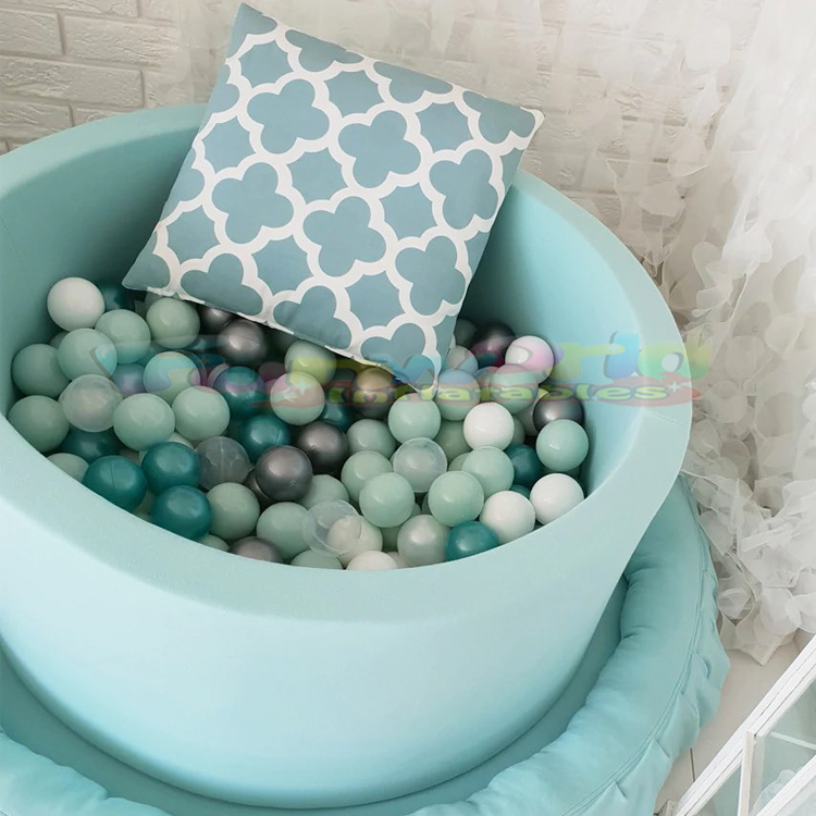 Commercial grade kids play area custom soft play indoor playground equipments round ball pit