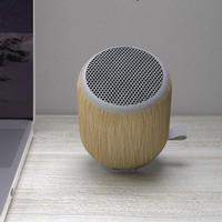 Nuevo Modelo de Bocina Inalámbrica Portátil con Bluetooth, Bocina Luminosa de Bambú con Luz LED