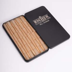 Branded 109 Unbleached Brown Pre <b>Roll</b> Cone <b>Papers</b> with <b>Paper</b> Tip Bulk Box 64 Piece Per Case - Product Image 1