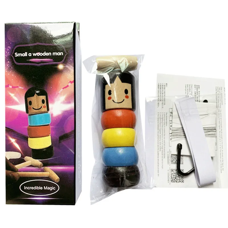 Amazon ร้อนขายตุ๊กตาไม้ DIY ของขวัญเด็กสร้างสรรค์ของเล่นอุปกรณ์มายากลสำหรับเด็ก