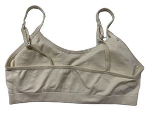 Sujetador deportivo sin costuras para mujer, tejido, liso, fino, con copa triangular, transpirable, tipo chaleco, sin aros, con tirantes cruzados en el pecho, cuello en V - Product Image 3