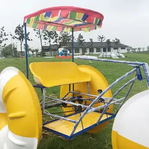 2024 nouveau bateau de vélo d'eau de pédale de conception avec le bateau de pédale de modèle de fusée de matériel de fibre de verre avec 2 sièges à vendre - Product Image 1