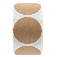 Maßgefertigte 2x3 Braune Kraft-Thermoklebeetiketten (500 pro Rolle) Wasserfeste Thermodruck-Etiketten für POS und Supermärkte