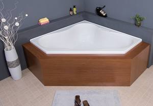 Fabrieks-Gecertificeerde 1300Mm Acryl Drop-In Badkuip Moderne Driehoekige Draagbare <span class=keywords><strong>Hot</strong></span> <span class=keywords><strong>Tub</strong></span> Beste Prijs/Kwaliteit Voor Hotels Weken - Product Image 5