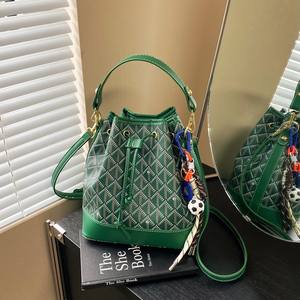 Bolso Tipo Cubo para Dama, Modelo 2026, Estilo Vintage, Material PU, Forro de Poliéster, Portátil para Uso Diario.2013 - Product Image 5