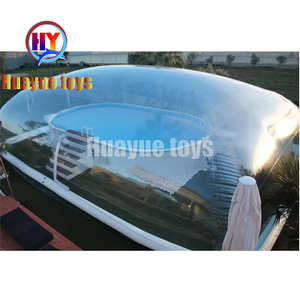 Couverture de piscine gonflable en PVC durable, dôme à bulles gonflable transparent portable, tente de piscine gonflable - Product Image 2