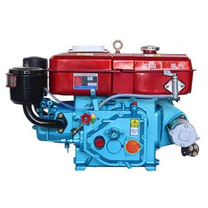 Moteur diesel monocylindre à démarrage électrique à faible coût Aokai, refroidi par eau, avec pompe, 15 kW, 4 temps, pour bateau, garantie 1 an - Product Image 1