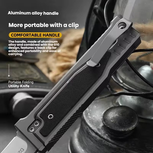 มีดพับ EDC แบบยุทธวิธีทำจากสแตนเลสใช้ในการอยู่รอดตั้งแคมป์ - Product Image 5