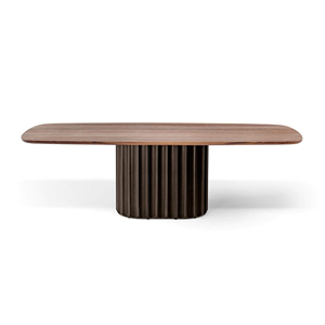 Đồ nội thất phòng ăn bàn ăn đặt ghế vải khai hoang Gỗ Tếch bàn ăn cũ phong cách cổ điển bàn ăn gỗ rắn - Product Image 5