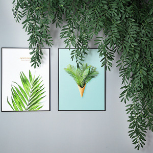 Olive <b>Leaf</b> <b>Wall</b> Hanging 1.2M Green Silk Artificial Plant Outdoor <b>Decor</b> - Product Image 4