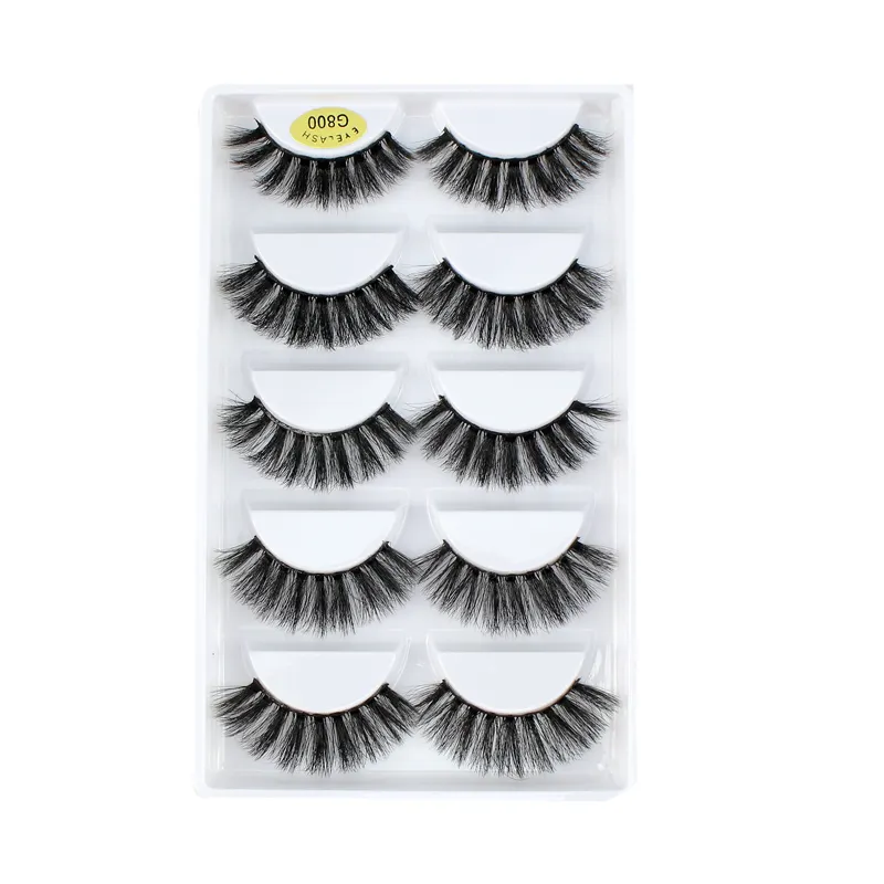 Silk Faux Mink False Lashes Synthetic Individual Eyelash Extension New Soft OEM Private Label Custom Packaging 3D Black Sexy Box