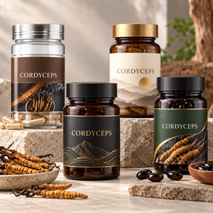 Capsules de Cordyceps pour le soutien de la vitalité, complément alimentaire à base de plantes, étiquette privée OEM, logo personnalisé - Product Image 5
