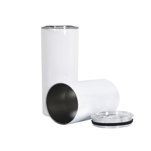 <strong>Factory</strong> Wholesale <strong>Sublimation</strong> White 12oz 15oz 20oz 30oz Straight Double Walled Vacuum Stainless Steel Tumbler with Slide Lid - Product Image 4