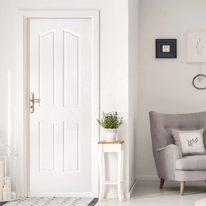 Özel kapalı <span class=keywords><strong>Pvc</strong></span> yüksek hızlı Film cilt ahşap tek kapılar Modern ev otel ev iç odası Mdf ahşap gömme kapı tasarım - Product Image 3