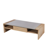 Table basse moderne en ciment vietnamien de qualité supérieure, minimaliste, en béton GFRC, durable, facile à nettoyer, table centrale pour salon, LDK préfabriqué