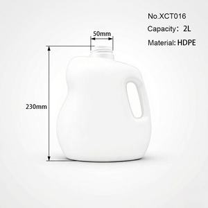 Bouteille en plastique HDPE personnalisée de 2 L pour détergent et blanchiment, avec poignée de transport et <span class=keywords><strong>bec</strong></span> verseur - Product Image 6