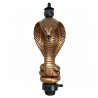Ensemble de chicha saoudienne de style classique, grande chicha arabe complète en aluminium givré en forme de cobra, accessoires créatifs pour chichas
