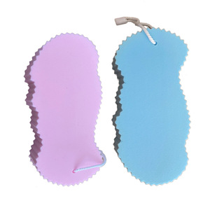 Pva <b>Sponge</b> Bath Scrub For Adults And Children 13.5Cm X 6Cm X 3Cm With Rope <b>Handle</b> Exfoliating Tool - Product Image 2
