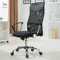 Chaise de bureau ergonomique moderne EaseNeat à dossier haut avec accoudoirs pour le bureau à domicile