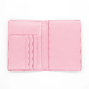 Couverture de passeport de sororité vert rose de qualité supérieure tous les groupes étui de couverture de porte-passeport de fraternité en cuir PU avec fente pour carte - Product Image 1