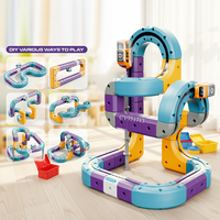 Nouveauté : Jouet de train DIY, voie magique, cube de piste, kits de construction, pistes à gravité, ensemble de train électrique pour enfants