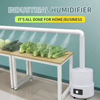 Humidificateur ultrasonique industriel 13L, 4 atomiseurs, 3000ML/H, pour la conservation des légumes et des fruits, générateur de brouillard