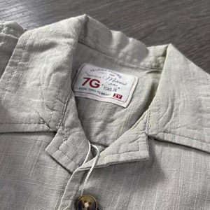 New 2-Piece Casual Linen Kids Suit Solid Style Long-Sleeved Shirt Pants for Spring &amp; Fall Trendy <strong>Boys</strong> <strong>Clothing</strong> for Toddlers - Product Image 5