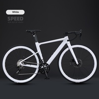 Vélo de route en alliage d'aluminium sur mesure, modèle 350, transmission 20 vitesses, freins à disque doubles, cadre de course léger, taille de roue 700C, OEM