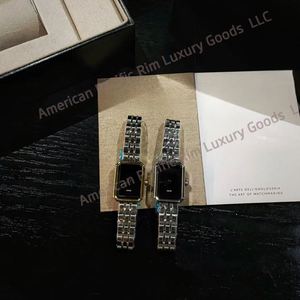 Nouvelle montre à quartz pour femme avec bracelet carré orné de pierres précieuses, bague et boucles d'oreilles – Ensemble de bijoux tendance pour femme - Product Image 5