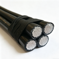 Câbles aériens torsadés en faisceau ABC 0,6/1 kV NFC 33-209 (al/xlpe) 4x35mm²