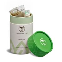 Tube de stockage biodégradable personnalisé d'emballage de matcha alimentaire kraft biodégradable pour boîte d'emballage de thé café cookie