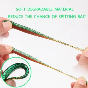 T-tail Soft Bait For Fishing Snakehead Mandarin Fish And Perch In Lobster Color Soft Bait