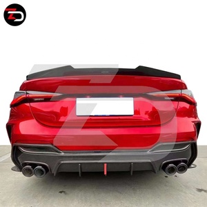 Kit carrozzeria in carbonio 3D di alta qualità per BMW <span class=keywords><strong>serie</strong></span> <span class=keywords><strong>4</strong></span> G22 Coupe G23 <span class=keywords><strong>Cabrio</strong></span> 425i 430i 2020 Up modello anteriore mento labbro posteriore - Product Image 2