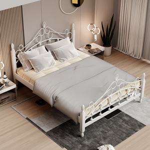 Cadre <span class=keywords><strong>de</strong></span> lit en métal minimaliste - 1,5 m/1,8 m (Full/Queen) Lit plateforme, pas besoin <span class=keywords><strong>de</strong></span> <span class=keywords><strong>sommier</strong></span> tapissier - Product Image 3