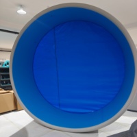 Piscine gonflable Mansen, grande piscine familiale gonflable pour les fêtes aquatiques d'été, jardin extérieur, cour arrière