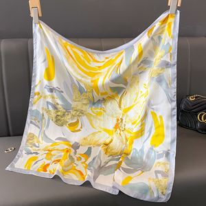 Pañuelo Cuadrado Personalizado al por Mayor, Nuevo Modelo 60x60, Pañuelo Pequeño <span class=keywords><strong>de</strong></span> Moda, Pañuelo <span class=keywords><strong>de</strong></span> Lujo con Diseño Impreso para Mujer - Product Image 4