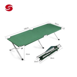 Lit pliant tactique en acier couleur unie, tissu Oxford 600D, lit pliant de camping CXXM - Product Image 2