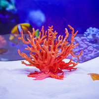 Simulation herbe d'eau décor plante aquatique ornement aquarium modèle de corail résine corail Sculpture