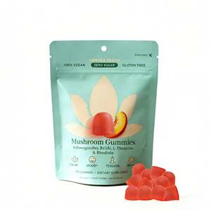 Gomitas de Hongos 4 en 1 de Fórmula Nueva de Marca OEM con Ashwagandha y Reishi, Naturales, Sin Azúcar, para la Concentración y el Estado de Ánimo en Adultos - Product Image 1