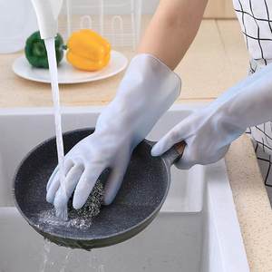 Guantes de Cocina de PVC para Adultos, Impermeables, Antideslizantes, Duraderos, Amigables con la Piel, para Lavar Platos, Lavar Ropa y Limpieza Multiusos - Product Image 1