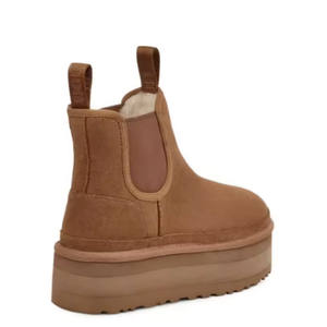 Botas de Nieve de Diseño de Lujo para Mujer, Botas Cortas de Alta Calidad con Suela Gruesa de Felpa para Damas, Botas de Nieve Cálidas para Exteriores - Product Image 3