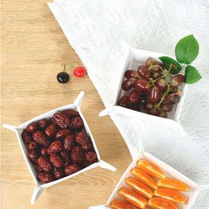 Modern Single Tier <b>Collapsible</b> Silicone <b>Storage</b> Tray Portable Folding Accessory Holder for Jewelry Food Tools for Game Bowls - Product Image 3